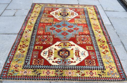 ANTIQUE LORI PAMBAK KAZAK RUG 215X169 CM - ADDITIONAL PHOTO 2