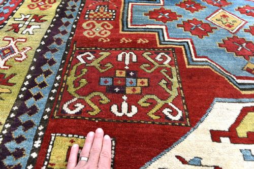 ANTIQUE LORI PAMBAK KAZAK RUG 215X169 CM - ADDITIONAL PHOTO 4