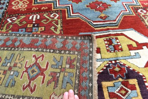 ANTIQUE LORI PAMBAK KAZAK RUG 215X169 CM - ADDITIONAL PHOTO 5