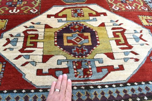 ANTIQUE LORI PAMBAK KAZAK RUG 215X169 CM - ADDITIONAL PHOTO 8