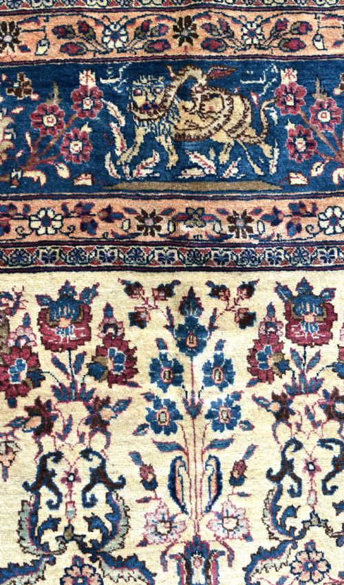 ANTIQUE TEHRAN CARPET 308X204 CM - ADDITIONAL PHOTO 5