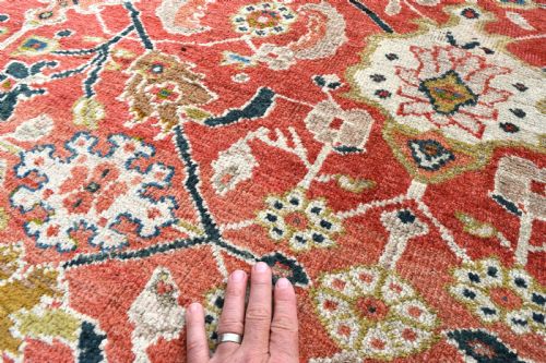 A FINE ANTIQUE ZIEGLER MAHAL CARPET 348X267 CM - ADDITIONAL PHOTO 1