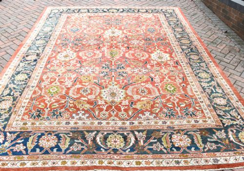 A FINE ANTIQUE ZIEGLER MAHAL CARPET 348X267 CM - ADDITIONAL PHOTO 10