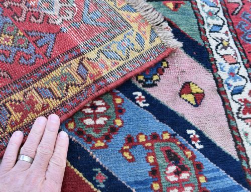 ANTIQUE CAUCASIAN GENGE LONG RUG 306X110 - ADDITIONAL PHOTO 5