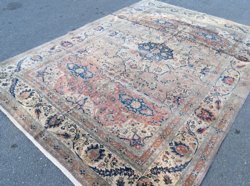 ANTIQUE MOTESHEM KASHAN CARPET 313X231 CM - ADDITIONAL PHOTO 1