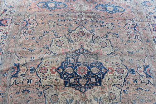 ANTIQUE MOTESHEM KASHAN CARPET 313X231 CM - ADDITIONAL PHOTO 9