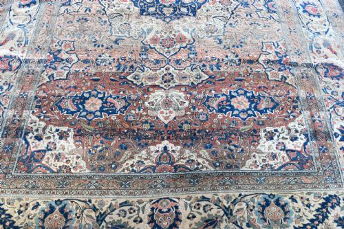ANTIQUE MOTESHEM KASHAN CARPET 313X231 CM - ADDITIONAL PHOTO 11