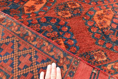 ANTIQUE AFGHAN ERSARI MAIN CARPET 322X197CM - ADDITIONAL PHOTO 3