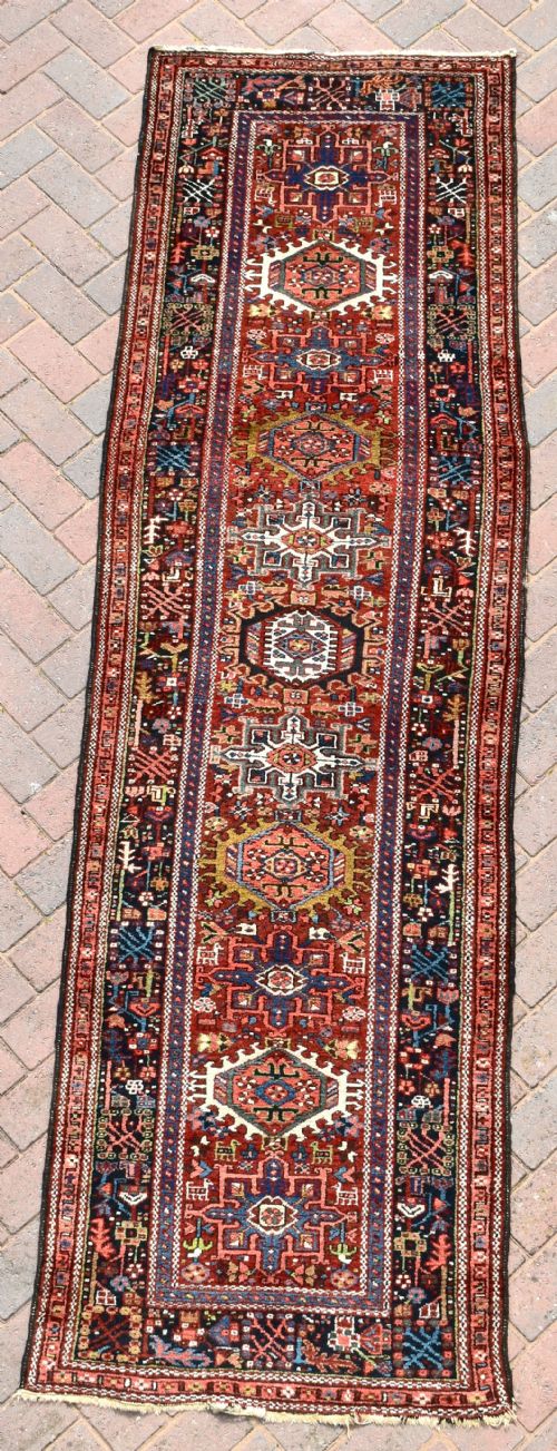 small karaja runner 278x80 - CATEGORY: ANTIQUE RUGS - DATED 1920