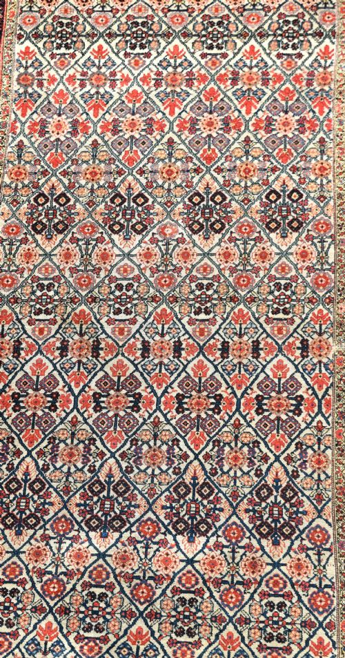 ANTIQUE NORTH WEST PERSIAN KELLEH CARPET 477X143 CM - ADDITIONAL PHOTO 1