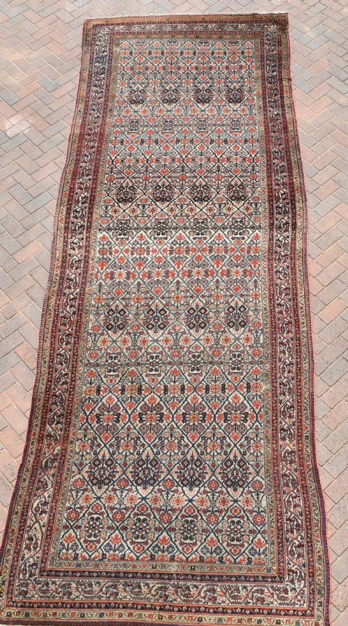 ANTIQUE NORTH WEST PERSIAN KELLEH CARPET 477X143 CM - ADDITIONAL PHOTO 2