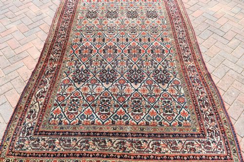 ANTIQUE NORTH WEST PERSIAN KELLEH CARPET 477X143 CM - ADDITIONAL PHOTO 3