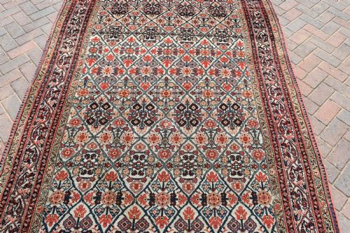 ANTIQUE NORTH WEST PERSIAN KELLEH CARPET 477X143 CM - ADDITIONAL PHOTO 4