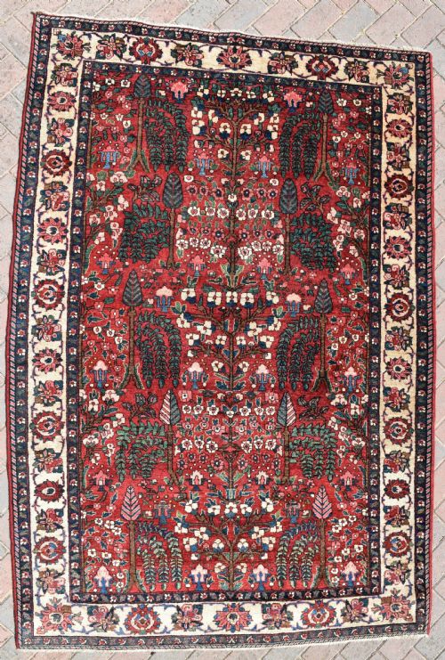 antique baktiari rug 220x155 - CATEGORY: ANTIQUE RUGS - DATED 1920