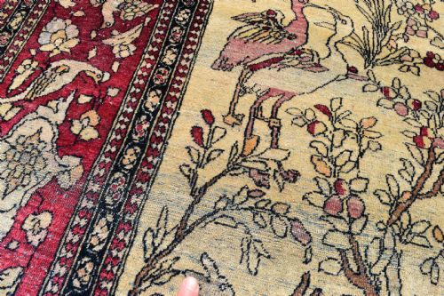 ANTIQUE ISFAHAN PRAYER RUG 215X140CM - ADDITIONAL PHOTO 4