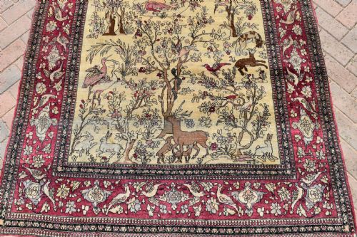 ANTIQUE ISFAHAN PRAYER RUG 215X140CM - ADDITIONAL PHOTO 7