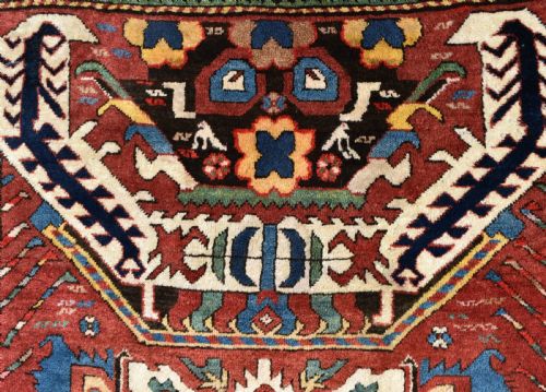 ANTIQUE EAGLE KAZAK RUG 209X134CM - ADDITIONAL PHOTO 9