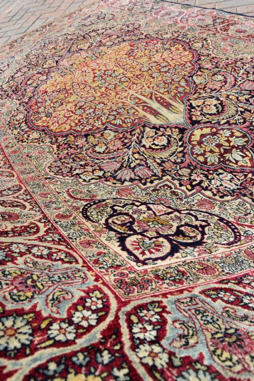 ANTIQUE LAVAR KIRMAN RUG 219X149 CM - ADDITIONAL PHOTO 4