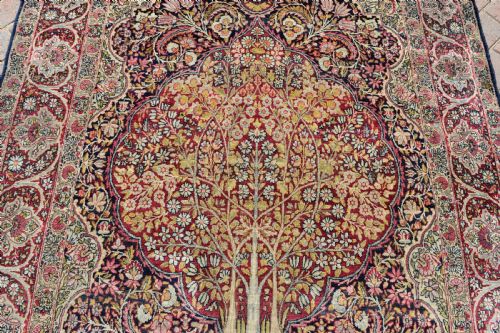 ANTIQUE LAVAR KIRMAN RUG 219X149 CM - ADDITIONAL PHOTO 5