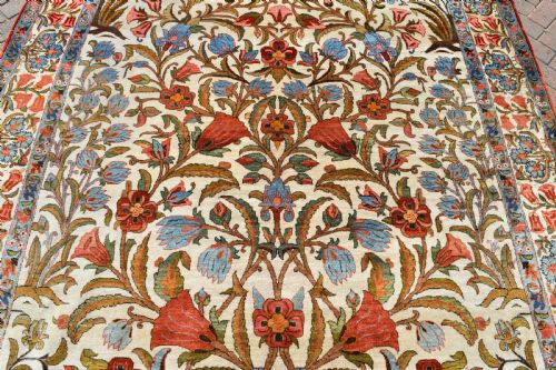 BEAUTIFUL OLD QUM CARPET 309X220 CM - ADDITIONAL PHOTO 2