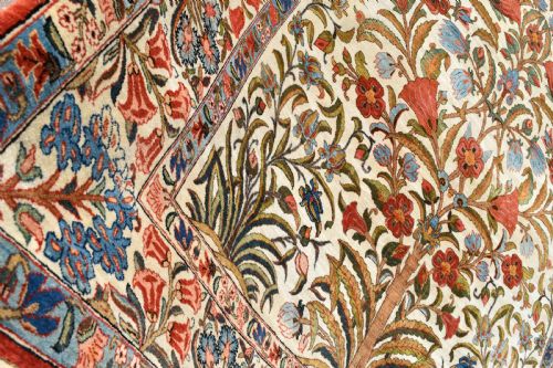 BEAUTIFUL OLD QUM CARPET 309X220 CM - ADDITIONAL PHOTO 4