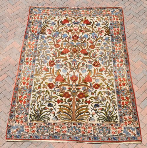 BEAUTIFUL OLD QUM CARPET 309X220 CM - ADDITIONAL PHOTO 6