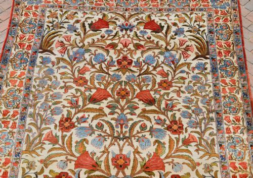 BEAUTIFUL OLD QUM CARPET 309X220 CM - ADDITIONAL PHOTO 8