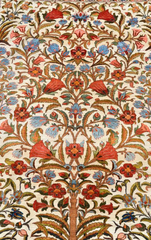 BEAUTIFUL OLD QUM CARPET 309X220 CM - ADDITIONAL PHOTO 11