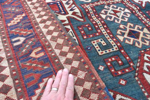 ANTIQUE SEWEN KAZAK RUG 240X183 CM - ADDITIONAL PHOTO 9