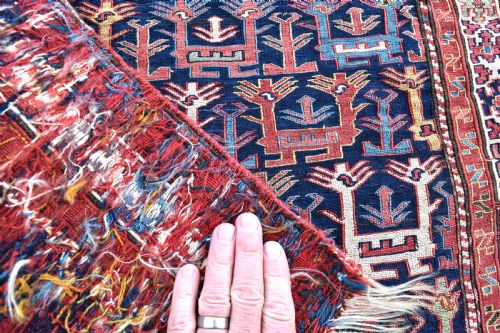 FINE ANTIQUE SHASSAVA SADDLE BAG CIRCA 1870 - ADDITIONAL PHOTO 3