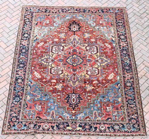 antique heriz small carpet 300x233 cm - CATEGORY: ANTIQUE RUGS - DATED 1900