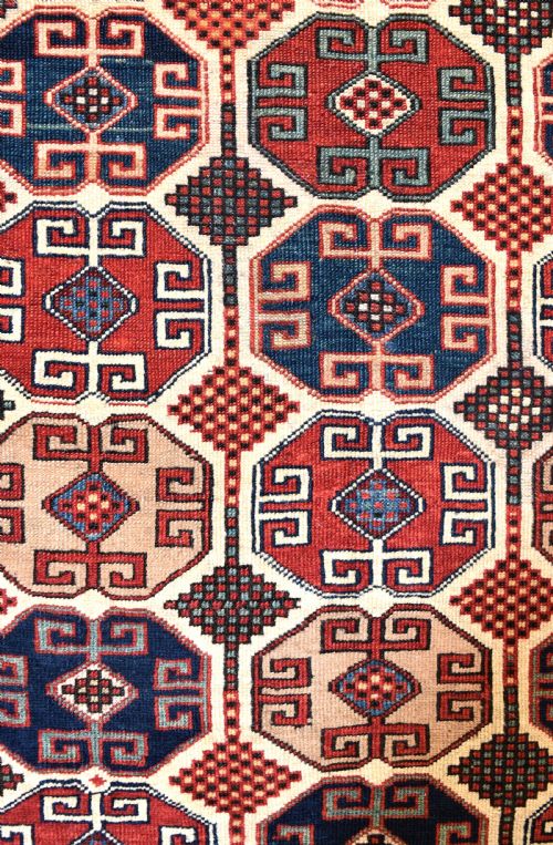 A FINE AND RARE CAUCASIAN MOGHAN PRAYER RUG 160X91 CM - ADDITIONAL PHOTO 1