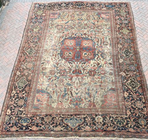 oversize antique ferahan carpet 490x377 cm - CATEGORY: ANTIQUE RUGS - DATED 1870