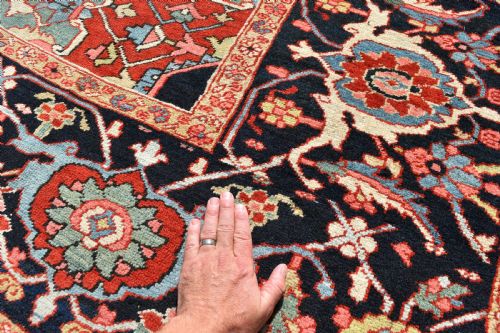 FINE ANTIQUE HERIZ CARPET 347X261 CM - ADDITIONAL PHOTO 4