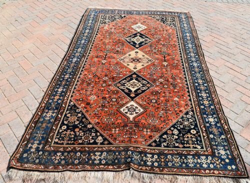 old abedeh small carpet 283x160cm - CATEGORY: ANTIQUE RUGS - DATED 1920