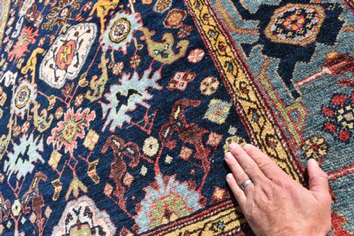 ANTIQUE BIJAR RUG 203X126CM - ADDITIONAL PHOTO 5