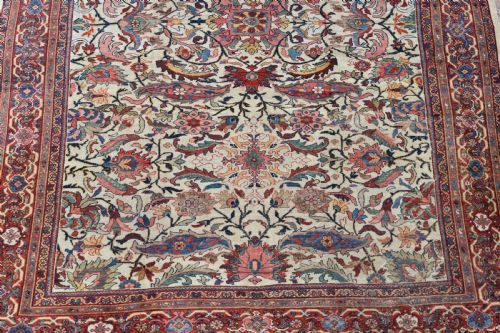 FINE ANTIQUE MAHAL ROOM SIZE CARPET ON IVORY GROUND440X324CM - ADDITIONAL PHOTO 5