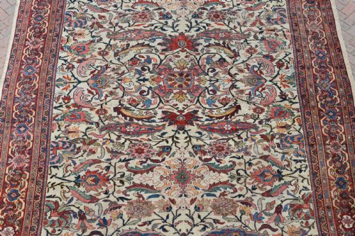 FINE ANTIQUE MAHAL ROOM SIZE CARPET ON IVORY GROUND440X324CM - ADDITIONAL PHOTO 7