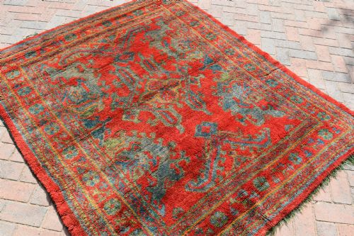 ANTIQUE USHAK SMALL CARPET 199 X 161CM - ADDITIONAL PHOTO 1