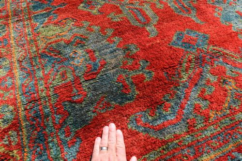 ANTIQUE USHAK SMALL CARPET 199 X 161CM - ADDITIONAL PHOTO 3