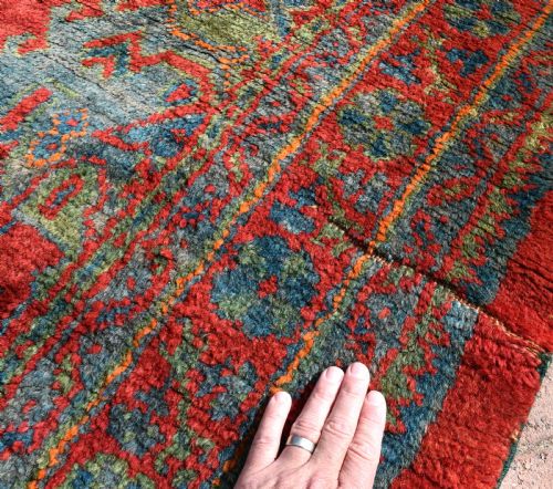 ANTIQUE USHAK SMALL CARPET 199 X 161CM - ADDITIONAL PHOTO 6