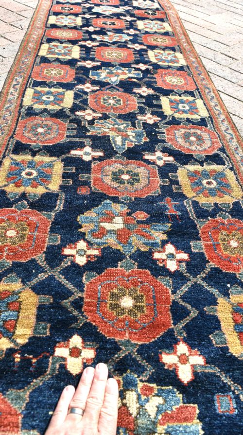 EARLY KURDISH NARROW RUNNER 402X65CM - ADDITIONAL PHOTO 7