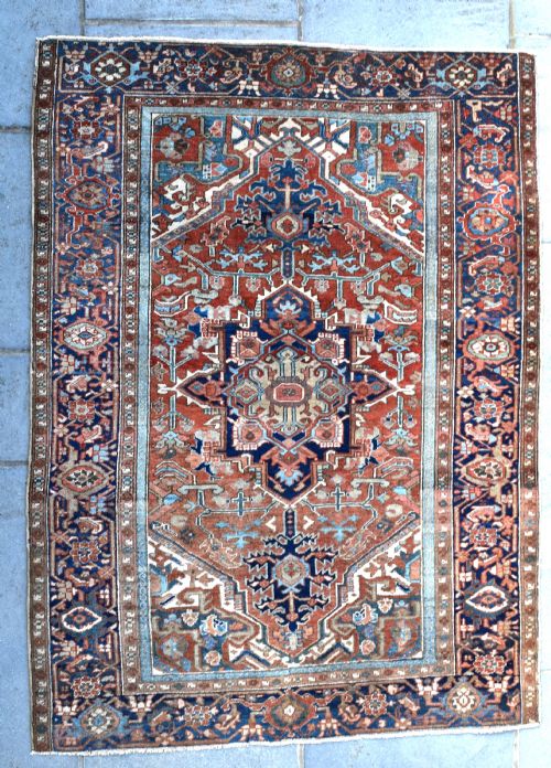 antique heriz rug 197x143cm - CATEGORY: ANTIQUE RUGS - DATED 1900