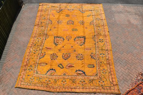 a very large antique ushak carpet 505x394cm - CATEGORY: ANTIQUE RUGS - DATED 1880