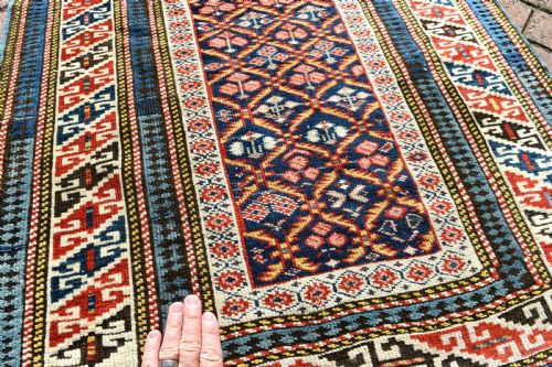 VERY FINE ANTIQUE CAUCASIAN KUBA NARROW RUNNER 312X78CM - ADDITIONAL PHOTO 2