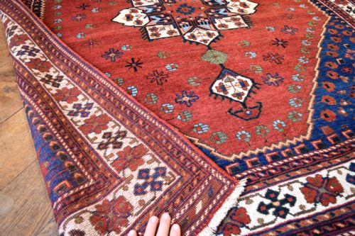 ANTIQUE AFSHAR RUG 186X150 CM - ADDITIONAL PHOTO 4