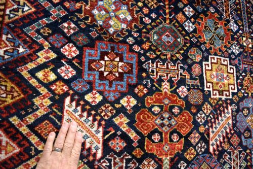 A VERY FINE ANTIQUE SHEKARLU TRIBAL CARPET 257X203 CM - ADDITIONAL PHOTO 2