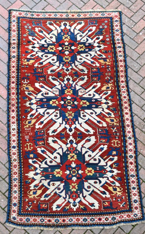 FINE EAGLE KAZAK RUG CIRCA 1880 - ADDITIONAL PHOTO 1
