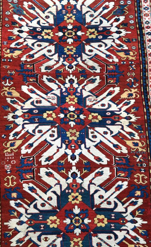 FINE EAGLE KAZAK RUG CIRCA 1880 - ADDITIONAL PHOTO 2