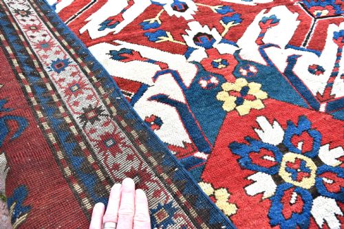FINE EAGLE KAZAK RUG CIRCA 1880 - ADDITIONAL PHOTO 5